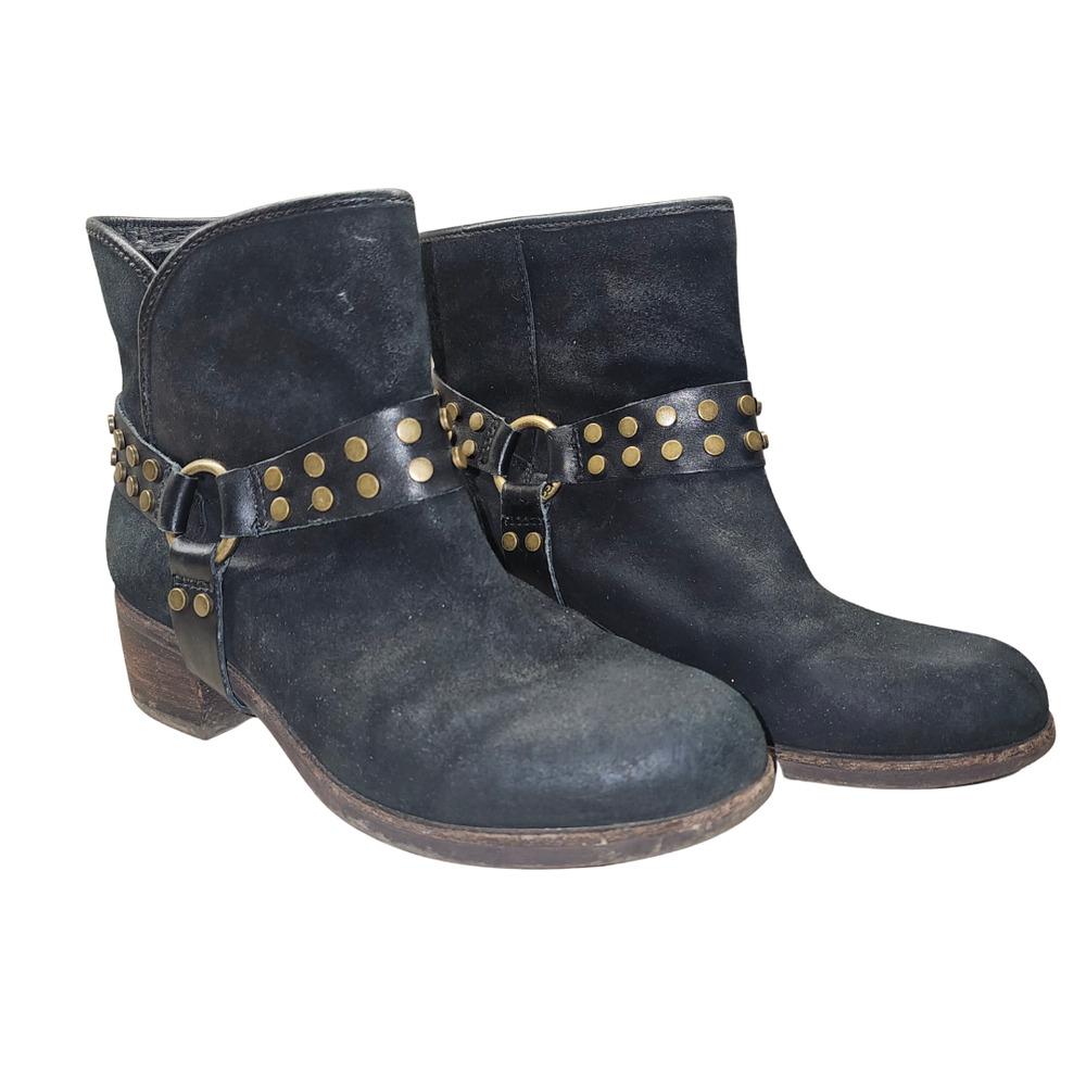 Ugg Australia Darling Harness Black Ankle Boots Size 7